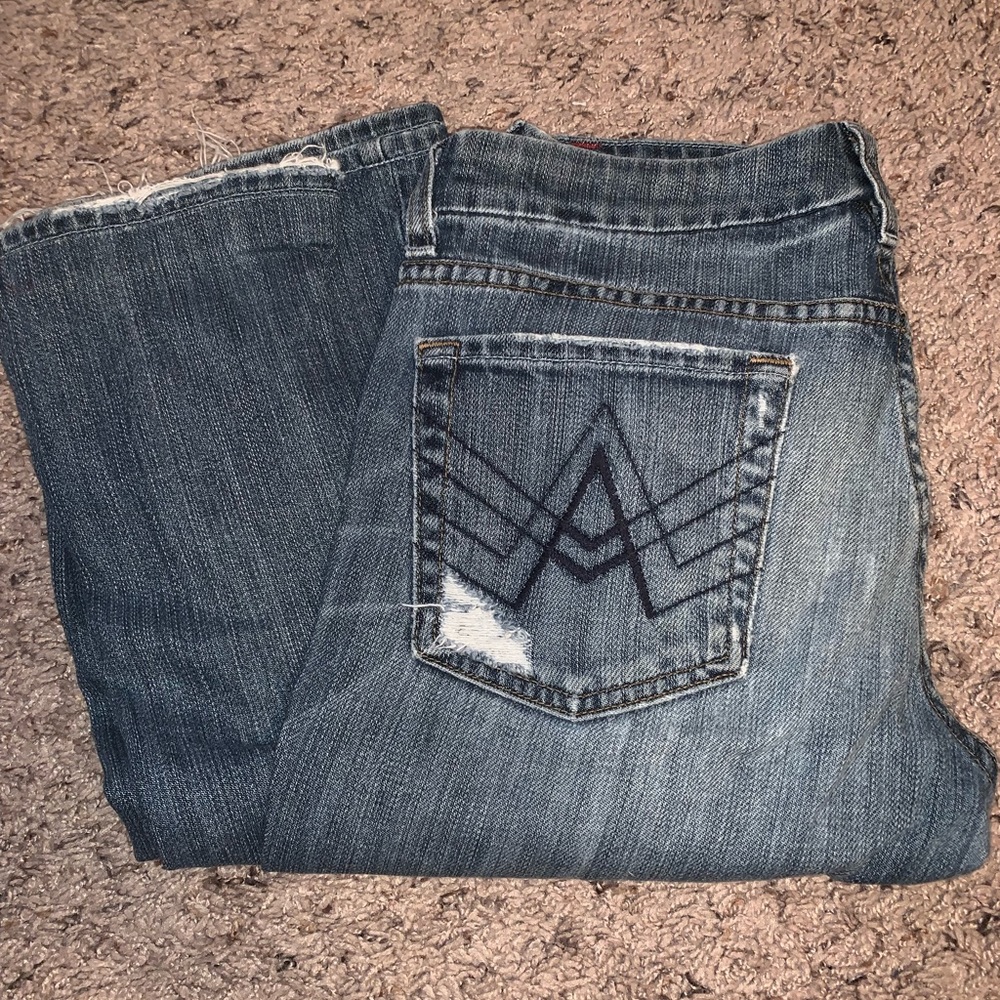 7 for All Mankind Distressed Bootcut Jeans